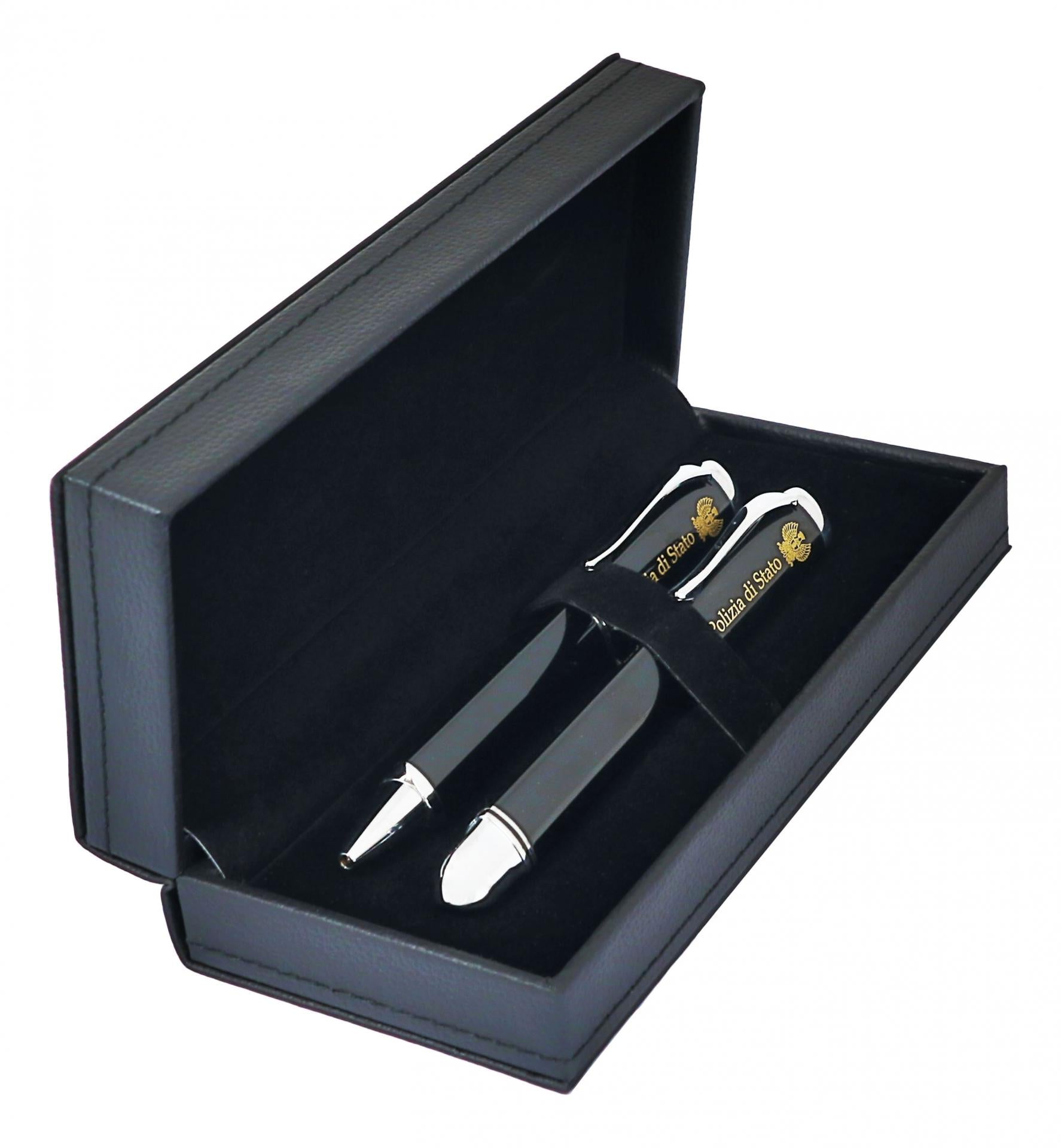 Penna Polizia di Stato biro e roller con set regalo ufficiale - Militare Store