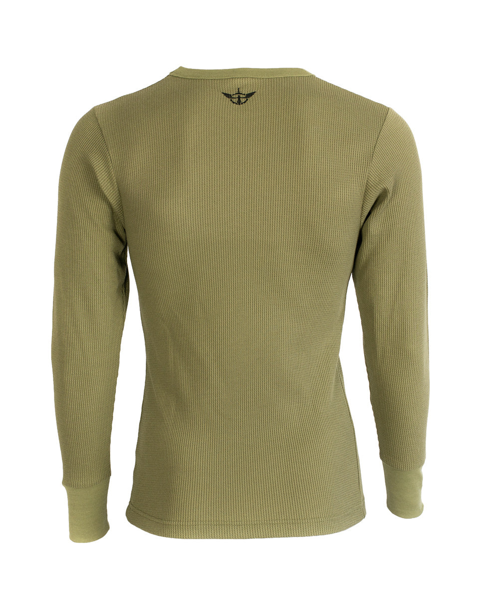 Maglia termica Openland Echo a maniche lunghe verde - Militare Store