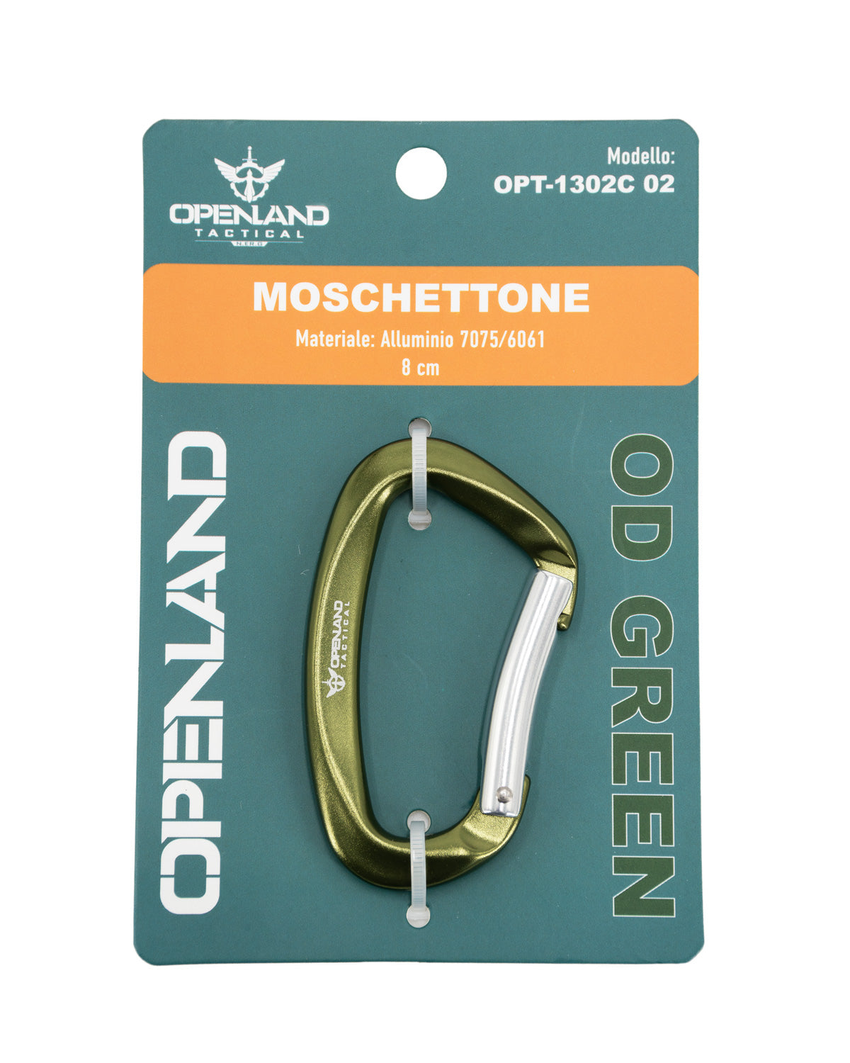 Moschettone Openland in alluminio a leva dritta - Militare Store