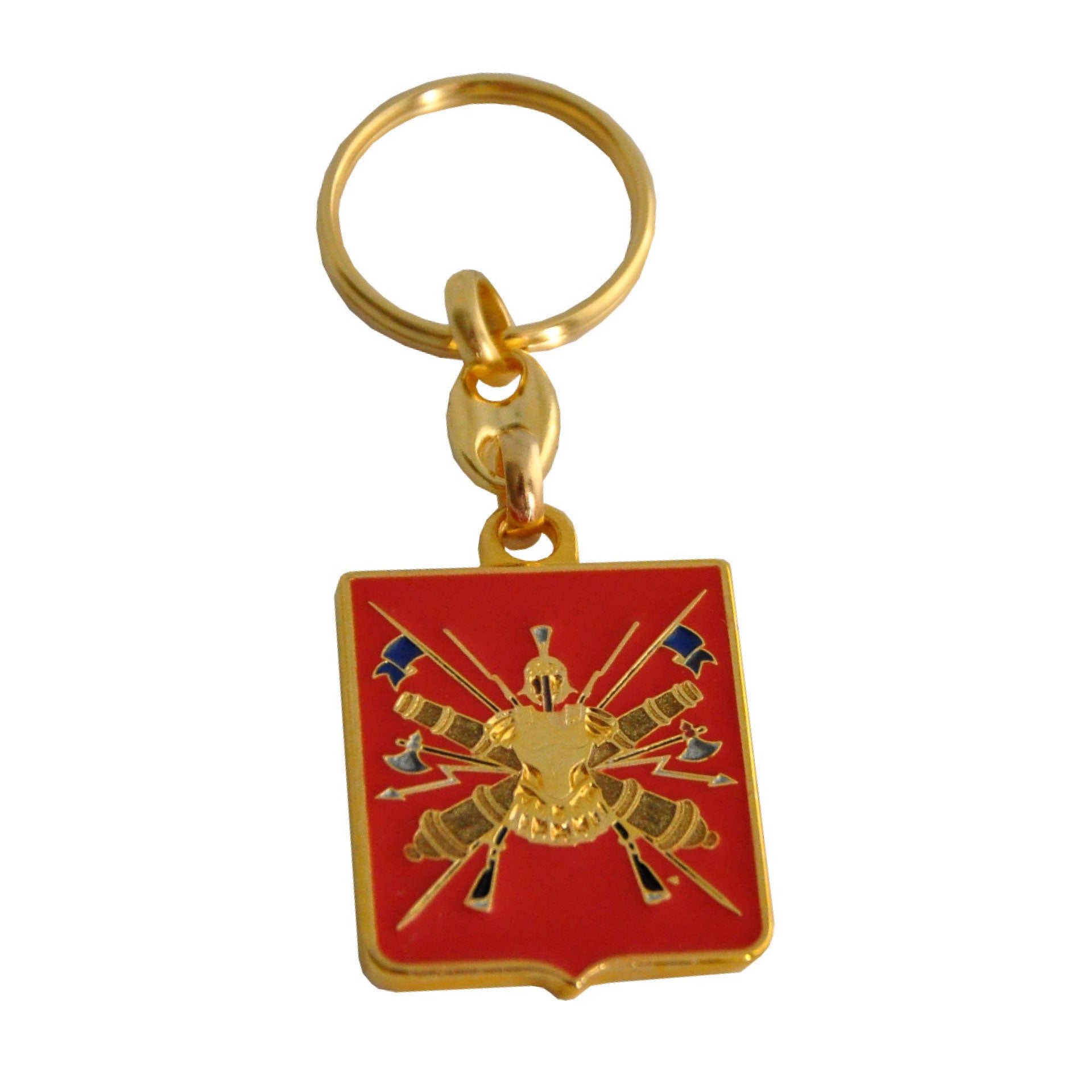 Portachiavi Esercito in metallo smaltato logo araldico ufficiale - Militare Store