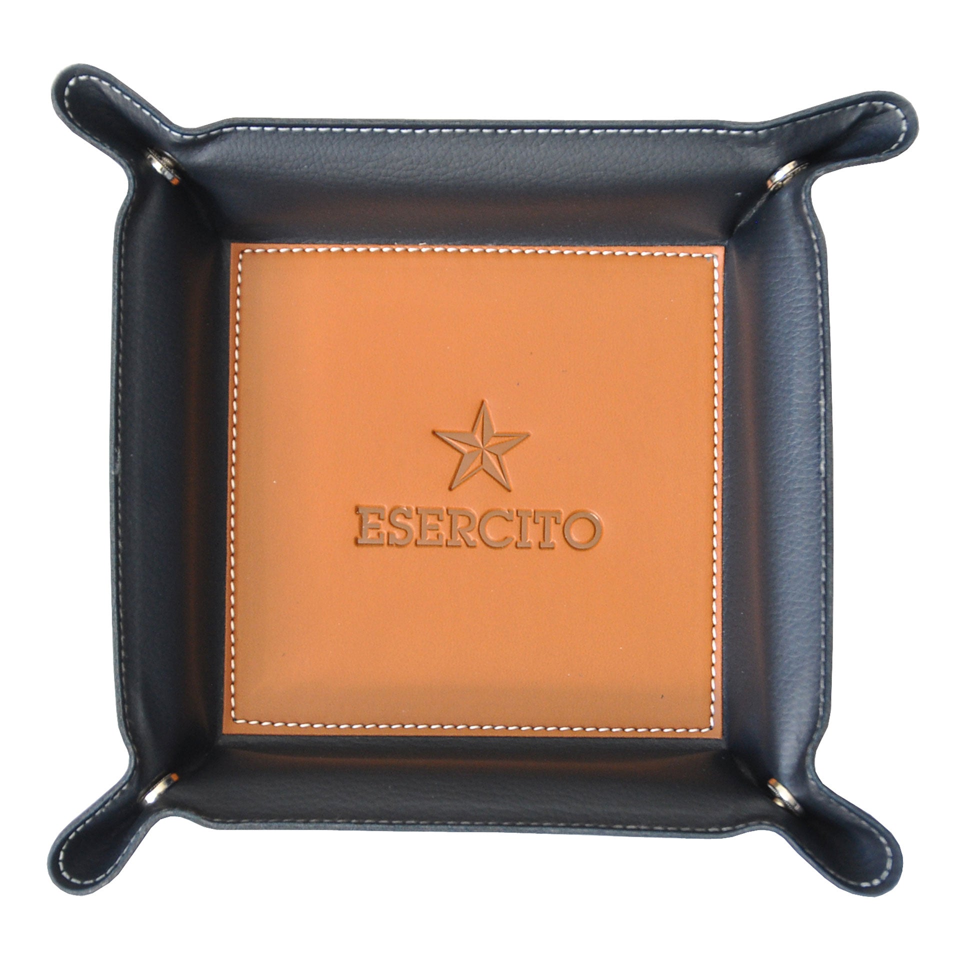 Porta oggetti Esercito in pelle logo stella ufficiale - Militare Store