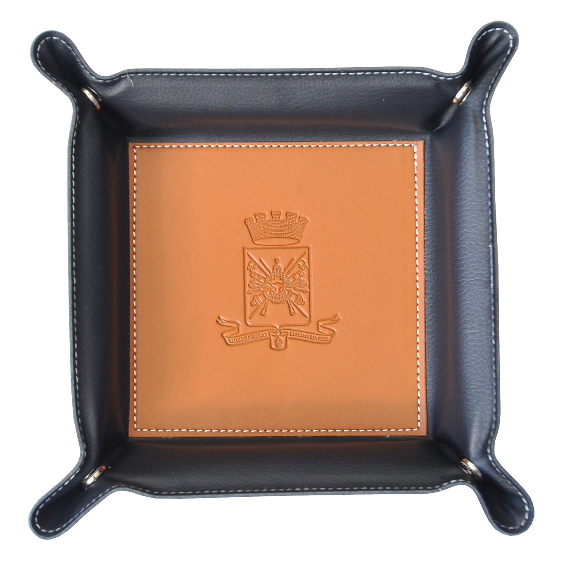 Porta oggetti Esercito in pelle logo araldico ufficiale - Militare Store