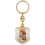 Portachiavi Polizia araldico in metallo ufficiale - Militare Store