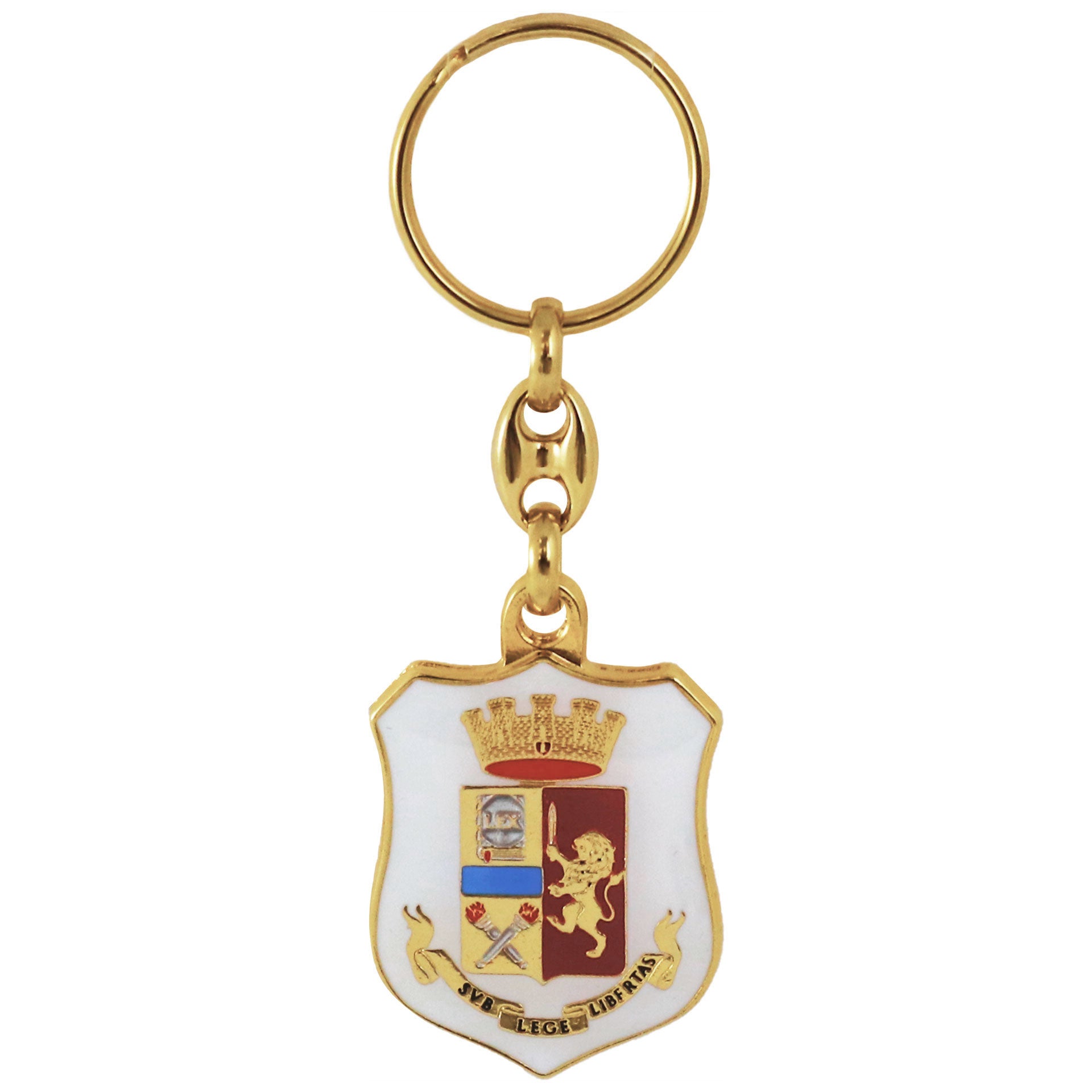 Portachiavi Polizia araldico in metallo ufficiale - Militare Store