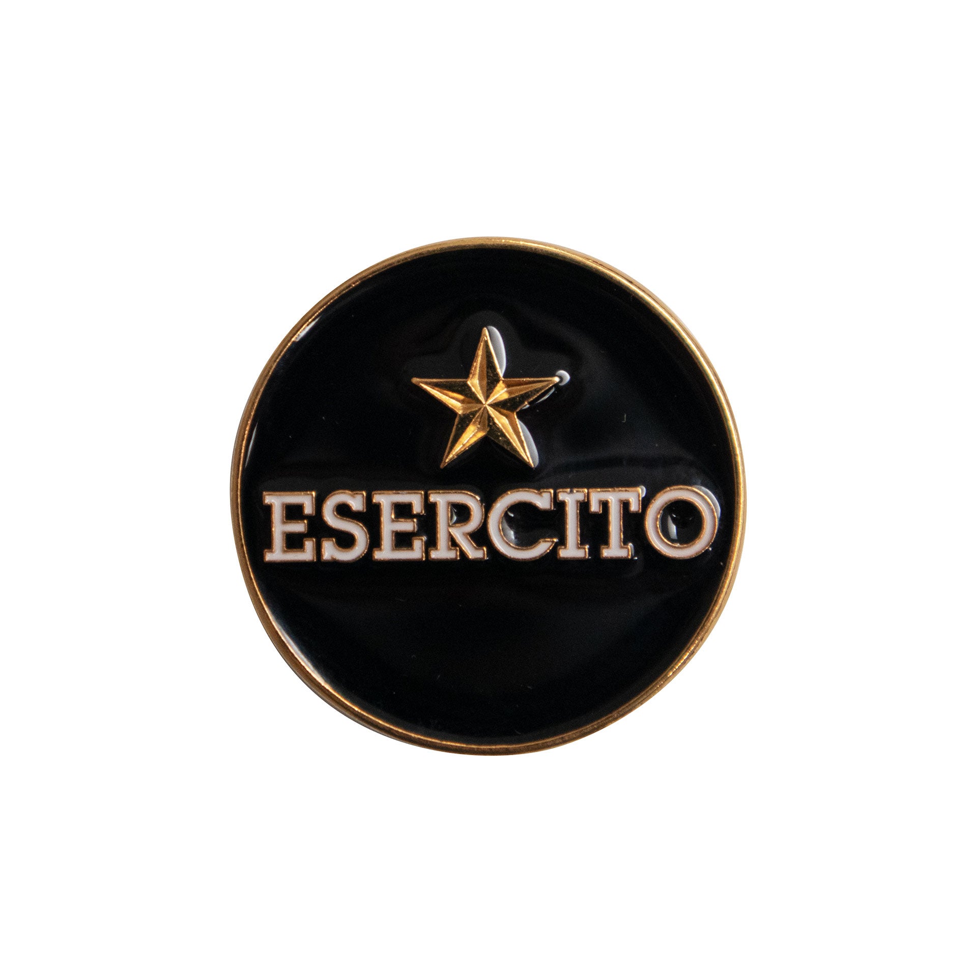 Fermacarte Esercito logo nero in metallo ufficiale - Militare Store
