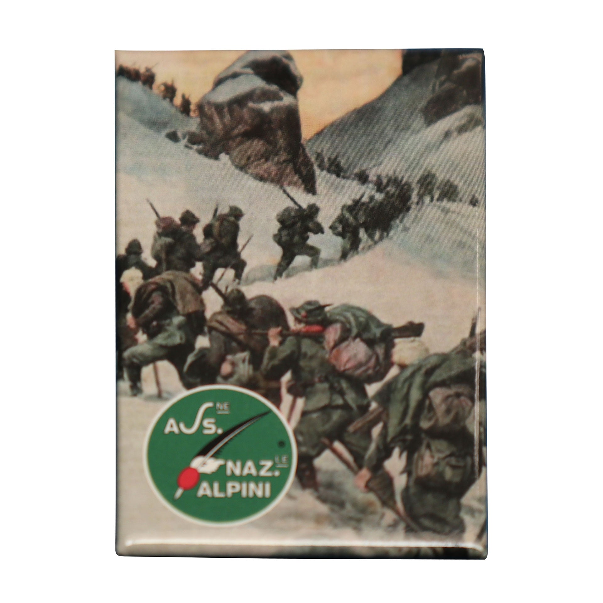 Magnete Alpini verticale in metallo con stampa digitale ufficiale - Militare Store