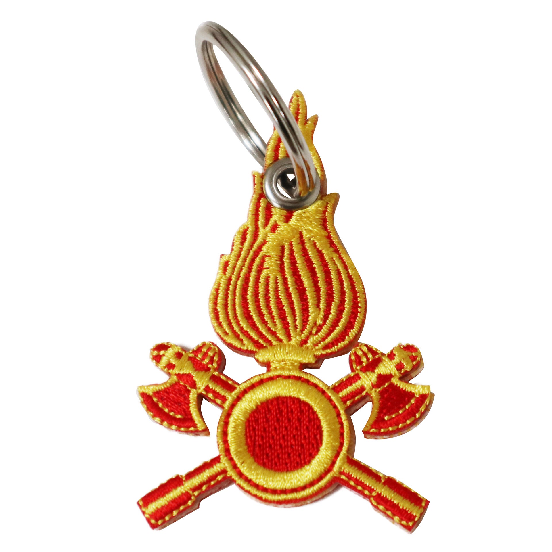 Portachiavi in stoffa Vigili del Fuoco logo fiamma ufficiale - Militare Store