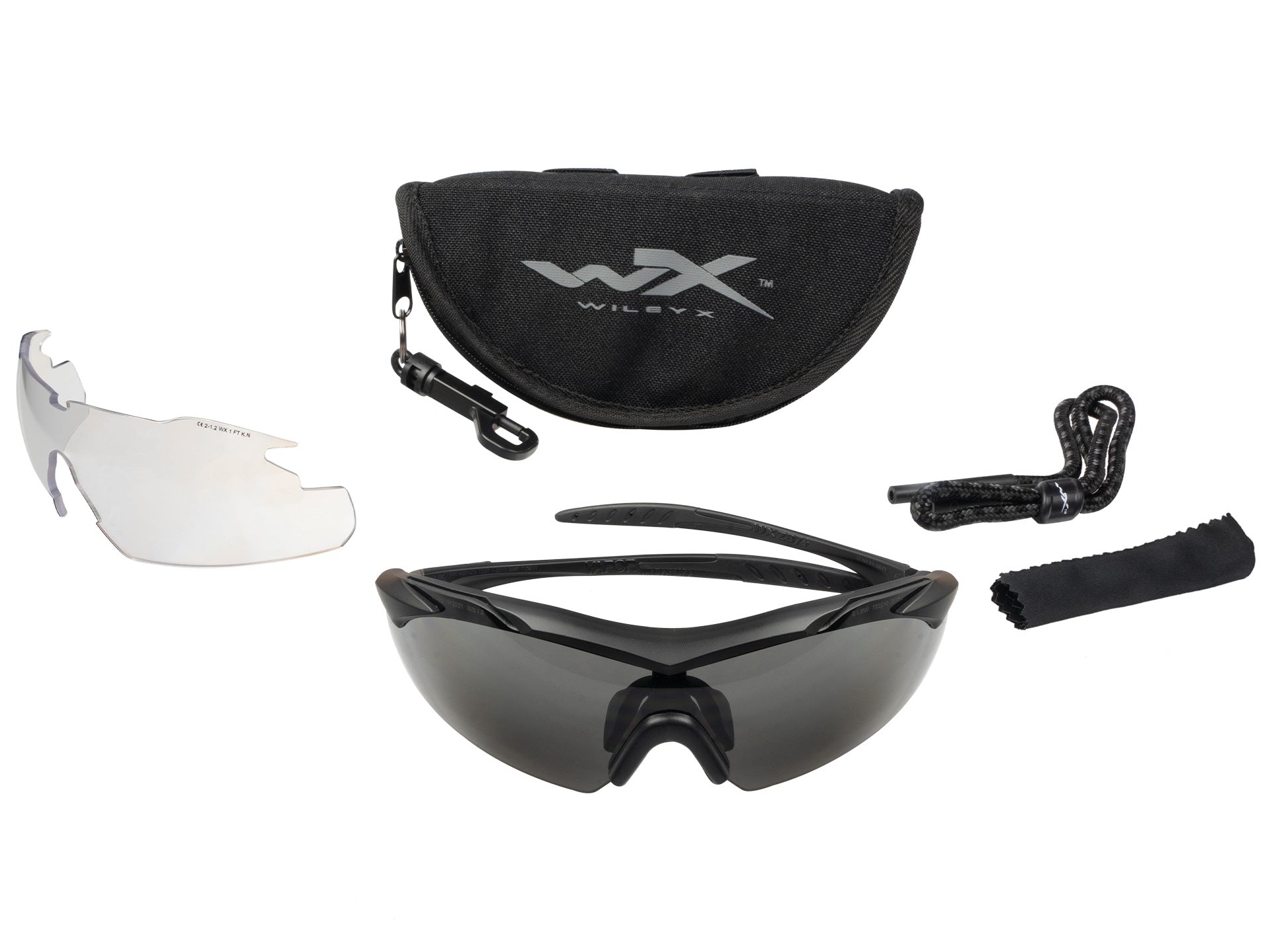 Occhiali tattici Wiley Vapor balistici con 2 lenti incluse - Militare Store