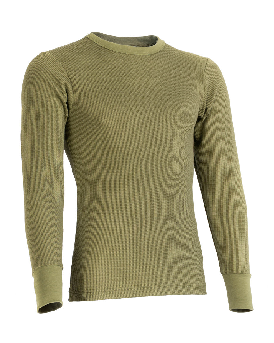 Maglia termica Openland Echo a maniche lunghe verde - Militare Store