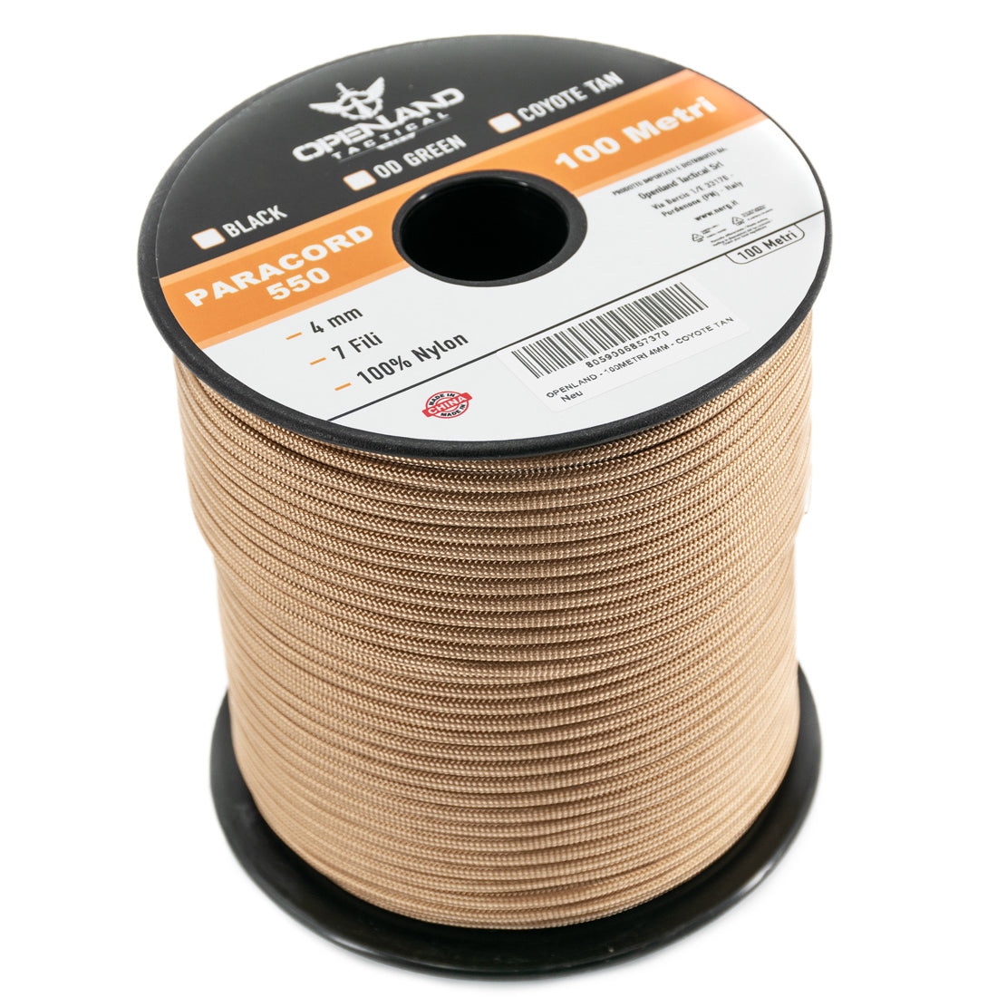 Paracord Openland 4 mm al metro - Militare Store