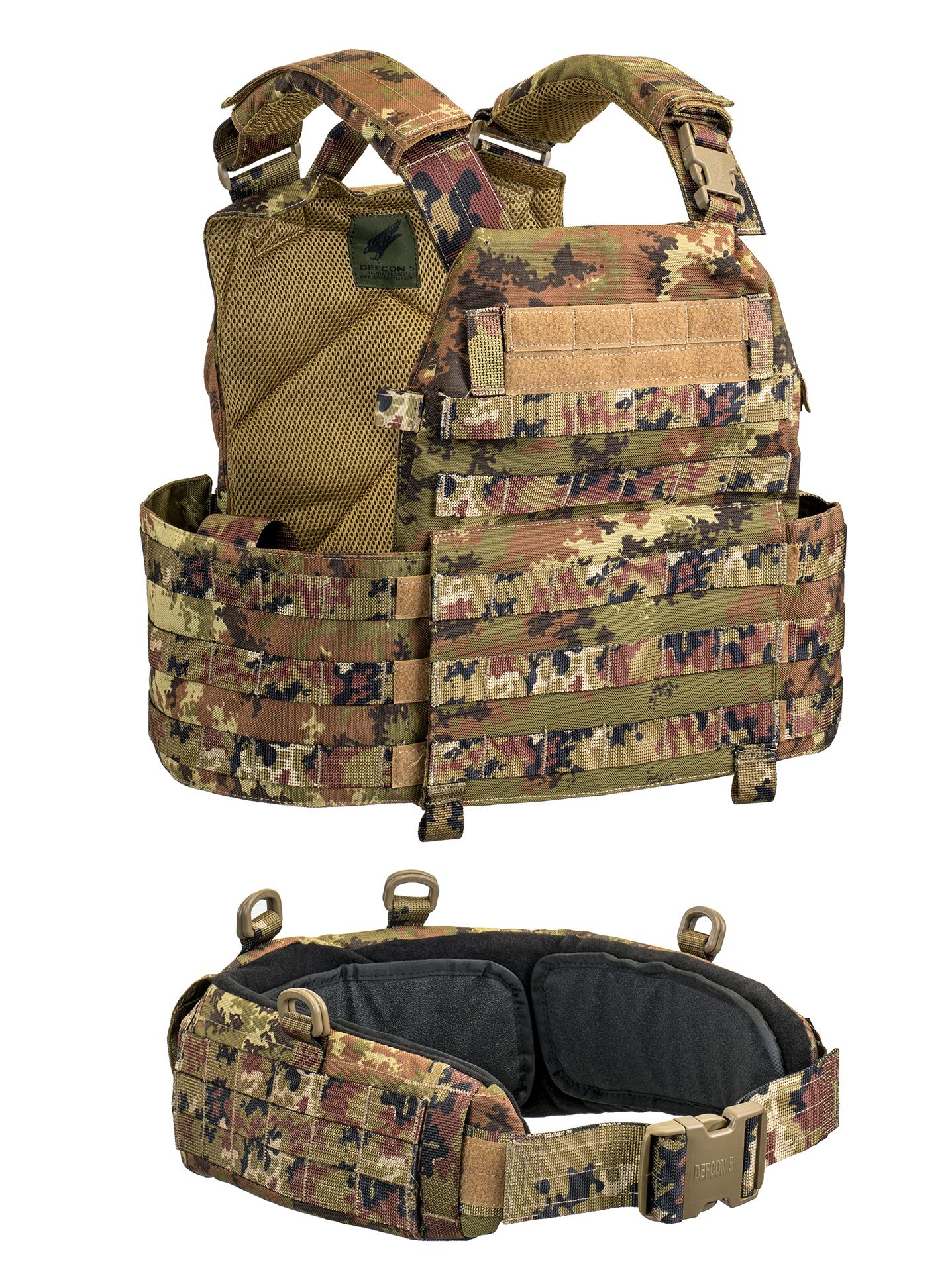 Gilet tattico DEFCON 5 con cinturone vest carrier - Militare Store